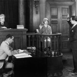 Swearing in witness in courtroom