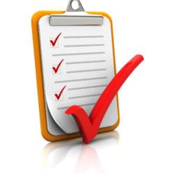 Completing a checklisrt