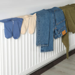 Drying clothes indoors