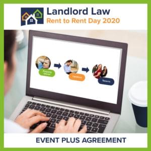 Landlord Law 2020 Rent to Rent Day - Training + Agreement
